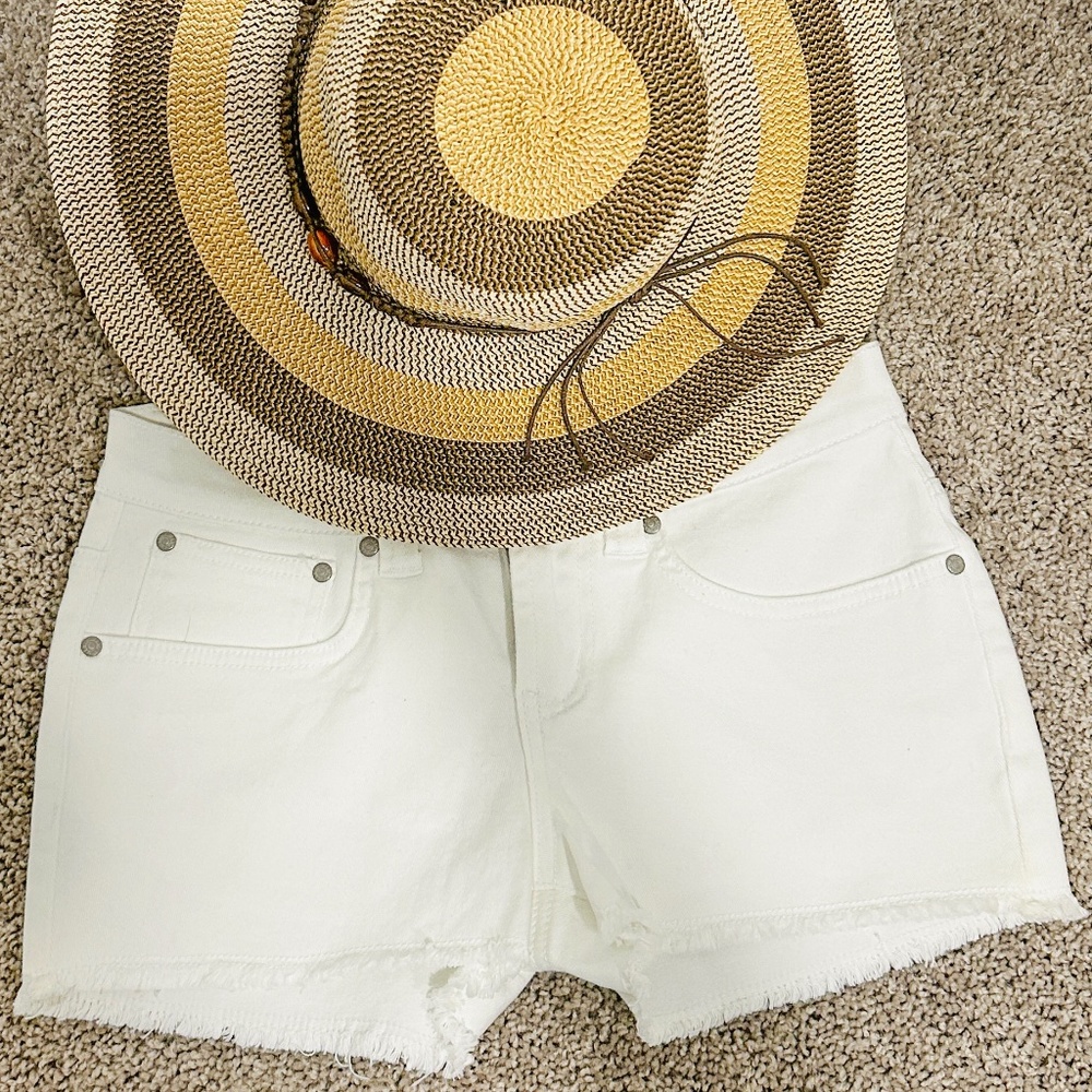 White Denim Shorts